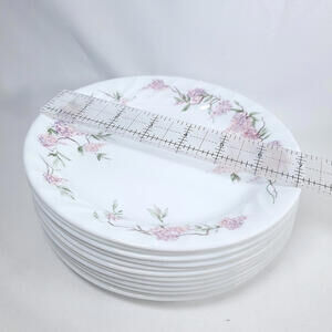 Corelle by Corning 7 1/4" Bread & Butter Plate Wisteria Design Lot Of 12 USA 
